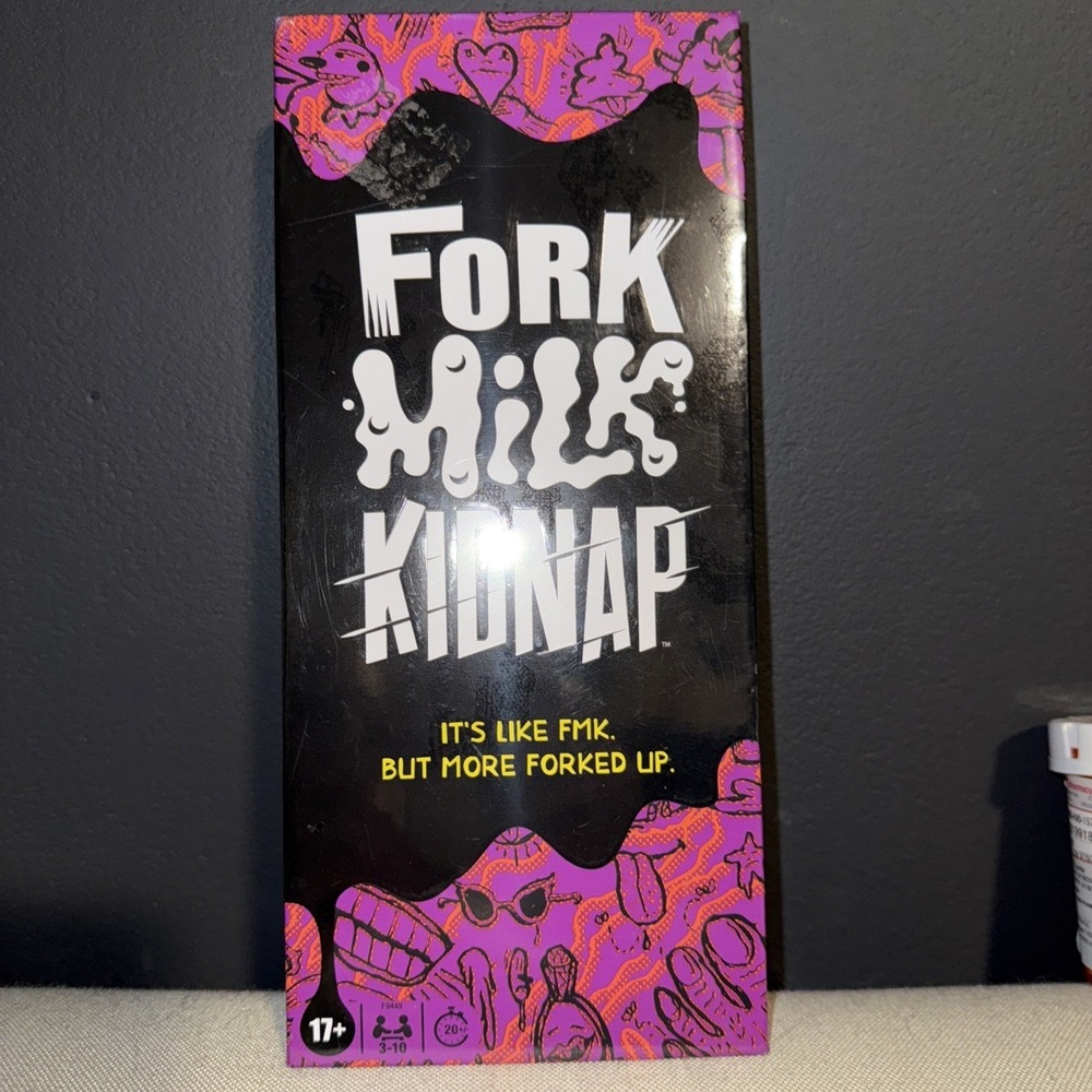 Hasbro Gaming Fork Milk Kidnap Game for Adults Only, an Adult Party Game Sealed